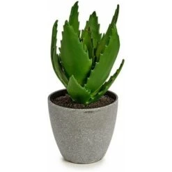 Pianta Decorativa Aloe Vera 14 X 21 X 14 Cm Grigio Verde Plastica (6 Unità) -Negozio Piante artificiali economico 100315585 2