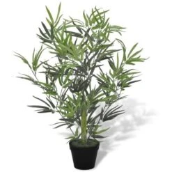 Albero Bambù Artificiale Con Vaso 80 Cm VidaXL