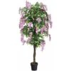 Albero Artificiale Con Fiori Glicine Pianta Artificiale Pianta Decorativa In Vaso Da Arredo Interno Ed Esterno, Rosa -Negozio Piante artificiali economico 11536755 1