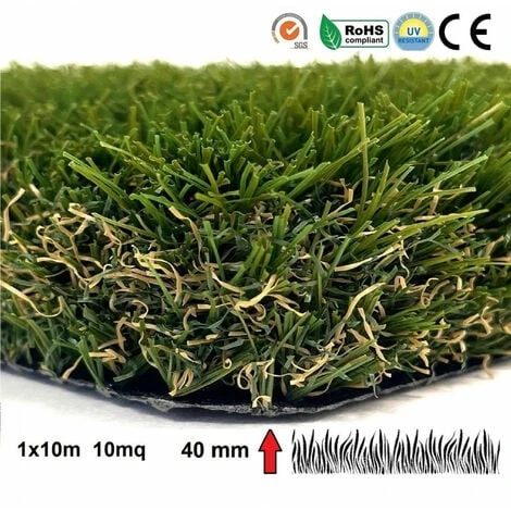 Prato Artificiale 40 Mm Erba Sintetica 4 Sfumature Finta Manto Erboso Giardino 1x10mt 10mq 3 Prato Artificiale 40 Mm Erba Sintetica 4 Sfumature Finta Manto Erboso Giardino 1x10mt 10mq