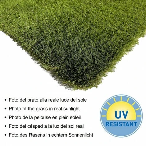 Prato Artificiale 40 Mm Erba Sintetica 4 Sfumature Finta Manto Erboso Giardino 1x10mt 10mq 4 Prato Artificiale 40 Mm Erba Sintetica 4 Sfumature Finta Manto Erboso Giardino 1x10mt 10mq - immagine 2
