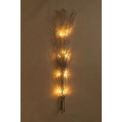 SKLUM Rami Di Bambù Con Luci LED Baze Grigio Argento -Negozio Piante artificiali economico 27098313 5