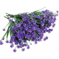 LangRay 8 Fasci Di Fiori Finti Artificiali Per Esterni Arbusti Piante Resistenti Ai Raggi UV, Vegetazione In Plastica Sintetica Per Piante Da Giardino Pensili Da Esterno, Portico, Finestra, Casa, Matr -Negozio Piante artificiali economico 27831578 5