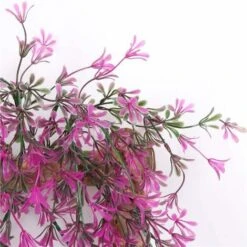 LangRay 2 Pezzi Di Edera Finta Pianta Di Edera Artificiale Edera Che Cade Foglia Di Edera Artificiale Decorazioni Di Nozze Di Glicine Finte Decorazioni Per Feste In Giardino - Rosso -Negozio Piante artificiali economico 28920573 3