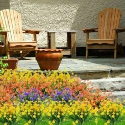 Fiori Finti Artificiali, 4Pack Eucalipto Artificiale Outdoor Resistente Ai Raggi UV Verde Arbusti Piante Fioriera Da Esterno Per Interni Decorazioni Per Giardino Domestico (Rosa) -Negozio Piante artificiali economico 30556217 3