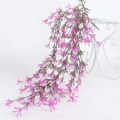 2 Pezzi Faux Ivy Pianta Di Edera Artificiale Ivy Fall Foglia Di Edera Artificiale Decorazioni Di Nozze Falsi Glicine Decorazioni Per Feste In Giardino - Rosso 4 2 Pezzi Faux Ivy Pianta Di Edera Artificiale Ivy Fall Foglia Di Edera Artificiale Decorazioni Di Nozze Falsi Glicine Decorazioni Per Feste In Giardino - Rosso - immagine 2