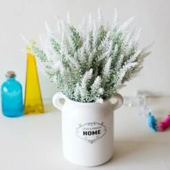 LangRay Artificiale Lavanda, Pianta Di Plastica Bouquet Di Fiori Finti Famiglia Sposa Matrimonio Ufficio Festa Giardino Balcone Interno Esterno Fai Da Te Disposizione Core Layout Simulazione Artigiana -Negozio Piante artificiali economico 34726265 5