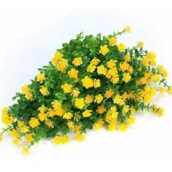 SOEKAVIA Fiori Finti Artificiali Per Esterni, Verde In Plastica Artistica Per Fioriere Da Appendere All'aperto Per Interni Home Office Decorazioni Per La Fattoria Di Nozze 8 Pezzi Giallo 10 SOEKAVIA Fiori Finti Artificiali Per Esterni, Verde In Plastica Artistica Per Fioriere Da Appendere All'aperto Per Interni Home Office Decorazioni Per La Fattoria Di Nozze 8 Pezzi Giallo -Negozio Piante artificiali economico 35821404 4