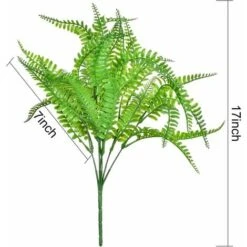 SOEKAVIA 3 Pezzi Arbusti Di Piante Di Felce Di Boston Artificiale Cespugli Verdi Per Interni Esterni Giardino Di Casa Ufficio Portico Decorazioni Per Matrimoni -Negozio Piante artificiali economico 35821457 2