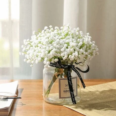 SOEKAVIA Neonati Respiro Artificiale Bouquet Finto Gypsophila Fiore Sfuso In Bianco Per Ghirlanda Di Nozze Decorazione Per Giardino Per Feste A Casa 8 Pezzi 3 SOEKAVIA Neonati Respiro Artificiale Bouquet Finto Gypsophila Fiore Sfuso In Bianco Per Ghirlanda Di Nozze Decorazione Per Giardino Per Feste A Casa 8 Pezzi