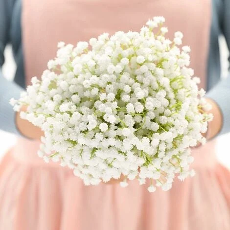 SOEKAVIA Neonati Respiro Artificiale Bouquet Finto Gypsophila Fiore Sfuso In Bianco Per Ghirlanda Di Nozze Decorazione Per Giardino Per Feste A Casa 8 Pezzi 7 SOEKAVIA Neonati Respiro Artificiale Bouquet Finto Gypsophila Fiore Sfuso In Bianco Per Ghirlanda Di Nozze Decorazione Per Giardino Per Feste A Casa 8 Pezzi - immagine 5