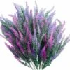 SOEKAVIA 6 Pezzi Fiori Di Lavanda Artificiale, Fiori Viola Di Lavanda Artificiale, Fiori Di Lavanda Finti Pianta Di Lavanda Artificiale, Decorazione Di Fiori Artificiali Per Giardino Di Nozze Fai Da T