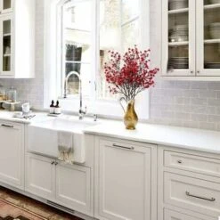 SOEKAVIA 4 Pezzi Di Fiori Artificiali Per L'alito Del Bambino Bouquet Di Piante Artificiali Decorazione Rossa Matrimonio Festa A Casa Composizione Floreale -Negozio Piante artificiali economico 36735403 2