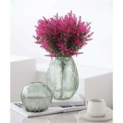 SOEKAVIA 8pcs Piante Resistenti Ai Raggi UV Fiori Di Plastica Fiori Finti Bouquet Di Lavanda Per Fai Da Te Interni Matrimonio All'aperto Casa Ufficio Giardino Decorazione Della Finestra (fucsia) -Negozio Piante artificiali economico 44261396 3
