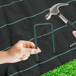 50 Clip Di Fissaggio Verdi Per Erba Artificiale -Negozio Piante artificiali economico 51280623 3