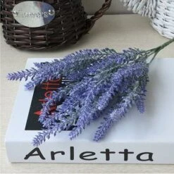 4 Pezzi Di Fiori Artificiali Lavanda Artificiale 5 Teste Simulazione Fiore Mazzo Fiori Finti Bouquet Di Decorazioni Per Matrimoni Per Feste In Giardino In Casa - Viola -Negozio Piante artificiali economico 52010687 3
