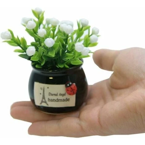 Artificiale Vaso Stabilimento Mini In Vaso Fiore Falso Grass Faux Vegetazione Fioriera Per Home Office Decorazione Della Tavola 7 Artificiale Vaso Stabilimento Mini In Vaso Fiore Falso Grass Faux Vegetazione Fioriera Per Home Office Decorazione Della Tavola - immagine 5