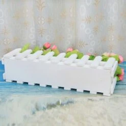 LangRay 2pcs Gerbera Artificiale Con Staccionata In Legno Margherita Margherita Fiori Di Seta Decorazione Fiori Artificiali Piante In Vaso Crisantemo Finto Fiori Artificiali Piante Bonsai Artificiali -Negozio Piante artificiali economico 52013262 5