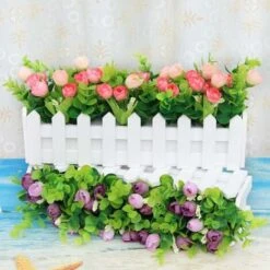 LangRay Rose Piante Artificiali Con Recinzione Fiori Artificiali Finti Con Simulazione In Vaso Piante In Vaso Bonsai Fiori Artificiali Piante Artificiali Ornamenti Per Balconi Decorazioni 30 7,5 17 9 LangRay Rose Piante Artificiali Con Recinzione Fiori Artificiali Finti Con Simulazione In Vaso Piante In Vaso Bonsai Fiori Artificiali Piante Artificiali Ornamenti Per Balconi Decorazioni 30 7,5 17 -Negozio Piante artificiali economico 52013434 3