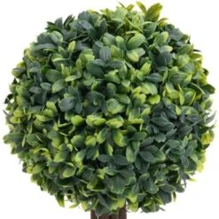 Piante Di Bosso Artificiale 2 Pz A Sfera Con Vaso Verde 33 Cm VidaXL -Negozio Piante artificiali economico 54686655 5