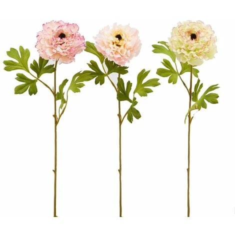 Fiore Artificiale Ranuncolo Rex H 60 Cm Effetto Realistico Con Stelo Verdi -Ranuncolo Rex 4 Fiore Artificiale Ranuncolo Rex H 60 Cm Effetto Realistico Con Stelo Verdi -Ranuncolo Rex - immagine 2