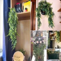 Piante Finte Rampicanti Artificiali Edera Finta Decorazioni Casa Da Esterno/Interno Ed Balconi Di Viti Appese Finto Verde Pareti-2 Confezioni -Negozio Piante artificiali economico 59305711 4