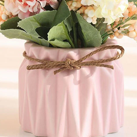 HIASDFLS Simulazione Ortensia Pianta In Vaso Creativo Decorazione Desktop Per La Casa Regalo Di Nozze Rosa 6 HIASDFLS Simulazione Ortensia Pianta In Vaso Creativo Decorazione Desktop Per La Casa Regalo Di Nozze Rosa - immagine 4