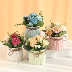 HIASDFLS Simulazione Ortensia Pianta In Vaso Creativo Decorazione Desktop Per La Casa Regalo Di Nozze Rosa 11 HIASDFLS Simulazione Ortensia Pianta In Vaso Creativo Decorazione Desktop Per La Casa Regalo Di Nozze Rosa -Negozio Piante artificiali economico 59384155 5