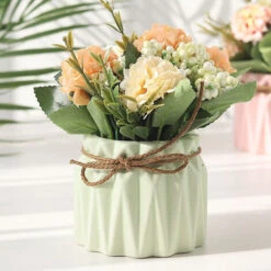 HIASDFLS Simulazione Ortensia Pianta In Vaso Creativo Decorazione Desktop Per La Casa Regalo Di Nozzeverde 9 HIASDFLS Simulazione Ortensia Pianta In Vaso Creativo Decorazione Desktop Per La Casa Regalo Di Nozzeverde -Negozio Piante artificiali economico 59384156 3