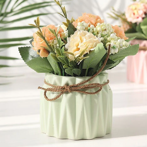 HIASDFLS Simulazione Ortensia Pianta In Vaso Creativo Decorazione Desktop Per La Casa Regalo Di Nozzeverde 5 HIASDFLS Simulazione Ortensia Pianta In Vaso Creativo Decorazione Desktop Per La Casa Regalo Di Nozzeverde - immagine 3