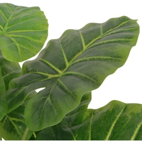 Taro Artificiale Con Vaso 45 Cm Verde VidaXL 4 Taro Artificiale Con Vaso 45 Cm Verde VidaXL - immagine 2