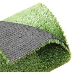 Trade Shop - Prato Sintetico Artificiale 25x2m Erba Finta Calpestabile Tappeto Verde Moquette
