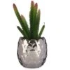 Pianta Decorativa Argentato Cactus Ceramica Plastica (8 X 20 X 8 Cm) -Negozio Piante artificiali economico 60884983 1