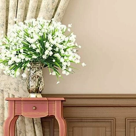 8 Pezzi Piante Da Fiori Artificiali Resistenti Ai Raggi UV All'aperto, 8 Rami Finti Plastica Fiordaliso Verde Arbusti Piante Fioriera Da Appendere All'aperto Per Interni Cucina Casa Matrimonio Ufficio 6 8 Pezzi Piante Da Fiori Artificiali Resistenti Ai Raggi UV All'aperto, 8 Rami Finti Plastica Fiordaliso Verde Arbusti Piante Fioriera Da Appendere All'aperto Per Interni Cucina Casa Matrimonio Ufficio - immagine 4