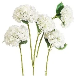Bouquet Da Sposa Di Fiori Artificiali Con Ramo Di Ortensia Di Seta Da 1 Pezzo Per La DecorazioneFiori Artificiali E Secchi