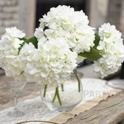 Bouquet Da Sposa Di Fiori Artificiali Con Ramo Di Ortensia Di Seta Da 1 Pezzo Per La DecorazioneFiori Artificiali E Secchi -Negozio Piante artificiali economico 64494732 4