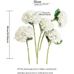 Bouquet Da Sposa Di Fiori Artificiali Con Ramo Di Ortensia Di Seta Da 1 Pezzo Per La DecorazioneFiori Artificiali E Secchi -Negozio Piante artificiali economico 64494732 5