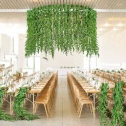 50 Pezzi 1,8 M Artificiale Salice Edera Pianta Artificiale Viti Vite Ghirlanda Foglie Piante Di Salice Finto Appeso Decorazione Per Matrimoni Balconi Giardino Esterno Interno -Negozio Piante artificiali economico 66559155 4