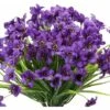 Fiore Viola Artificiale, 6 Pezzi Fiore Di Plastica Artificiale, Giardino Resistente Ai Raggi UV Per Esterni Vegetazione Arbusti Piante Indoor Outdoor Hanging Pianta Decorativa Per La Casa (Viola) -Negozio Piante artificiali economico 67411000 1
