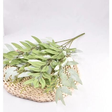 GroupM ITimulazione Bouquet Di Foglie Di Salice Simulazione Fiore Decorazione Della Casa Decorazione Verde 3 Pezzi 6 GroupM ITimulazione Bouquet Di Foglie Di Salice Simulazione Fiore Decorazione Della Casa Decorazione Verde 3 Pezzi - immagine 4