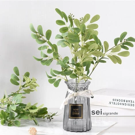 GroupM ENA Mazzo Di Giuggiole Foglie Pianta Verde Parete Composizione Floreale Sfondo Decorazione Murale Fiore Di Simulazione (verde) 2 Pezzi 4 GroupM ENA Mazzo Di Giuggiole Foglie Pianta Verde Parete Composizione Floreale Sfondo Decorazione Murale Fiore Di Simulazione (verde) 2 Pezzi - immagine 2