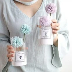 Bouquet Di Tarassaco 29 Cm Di Fiori Finti Per La Decorazione Domestica -Negozio Piante artificiali economico 71376413 4