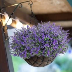 9 Steli Finta Lavanda Viola Pianta Finta Fiori Viola Per La Reception Domestica, L'ufficio, L'arredamento Del Patio O L'arredamento Di Nozze Fai-da-te -Negozio Piante artificiali economico 71379687 3