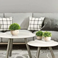 Piante Artificiali In Vaso Piante Artificiali In Vaso Grigie Decorazioni Per Piante Artificiali Per Interni Ed Esterni Cucina Desktop Per La Casa [Baby Tears-Pink] -Negozio Piante artificiali economico 77281812 3