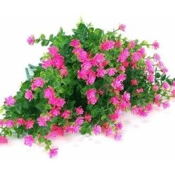 Fiori Artificiali, Resistenti Ai Raggi UV, Piante Di Bosso, Cespugli, 8 Pezzi, Plastica Artificiale, Verde Per Interni E Fuori, Traboccante A Casa, Ufficio, Matrimonio, Fattoria, Decorazione (rosa) -Negozio Piante artificiali economico 78062254 3