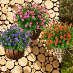 Fiori Artificiali, Resistenti Ai Raggi UV, Piante Di Bosso, Cespugli, 8 Pezzi, Plastica Artificiale, Verde Per Interni E Fuori, Traboccante A Casa, Ufficio, Matrimonio, Fattoria, Decorazione (rosa) -Negozio Piante artificiali economico 78062254 5