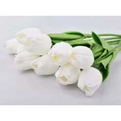 RHAFAYRE Confezione Da 10 Tulipani Artificiali Da 34 Cm Per Interni Esterni Matrimoni Cucina Ufficio Bar Casa (Bianco) 8 RHAFAYRE Confezione Da 10 Tulipani Artificiali Da 34 Cm Per Interni Esterni Matrimoni Cucina Ufficio Bar Casa (Bianco) -Negozio Piante artificiali economico 80396869 2