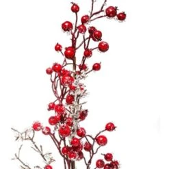 Ramo Bacche Rosse 73 Cm - Feeric Lights & Christmas -Negozio Piante artificiali economico 83782094 2