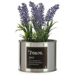 Pianta Decorativa Plastica Lavanda Lattina 6 Unità -Negozio Piante artificiali economico 88257592 2