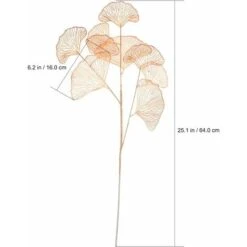 Pezzi Foglie Di Ginkgo Artificiali Steli Foglie Autunnali Spray Foglie Autunnali Plettri Verde Arbusti Piante Finte In Plastica Steli Verde Bouquet Di Piante Ghirlanda Plettri Per Decorazione Vaso, Ar -Negozio Piante artificiali economico 88941236 2